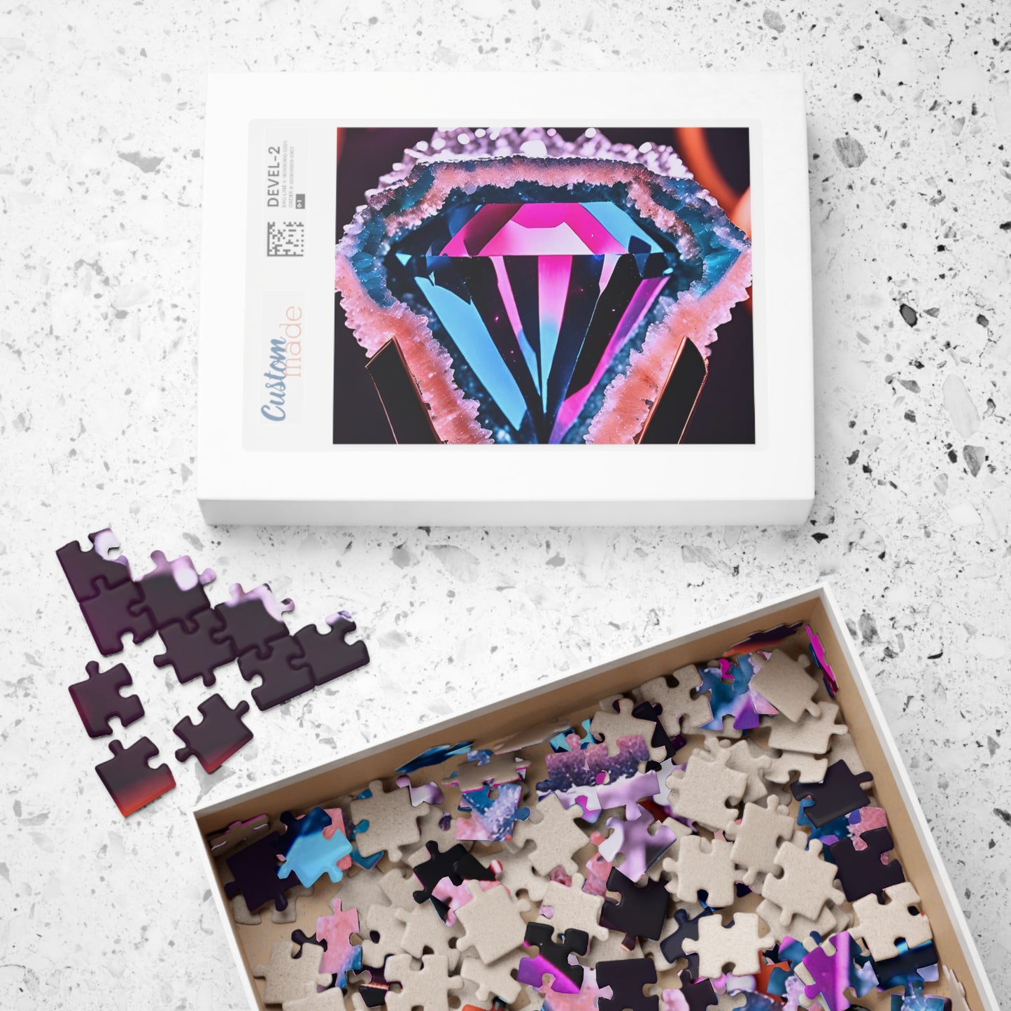 Rainbow Gem Puzzle (110, 252, 500, 1014-piece)