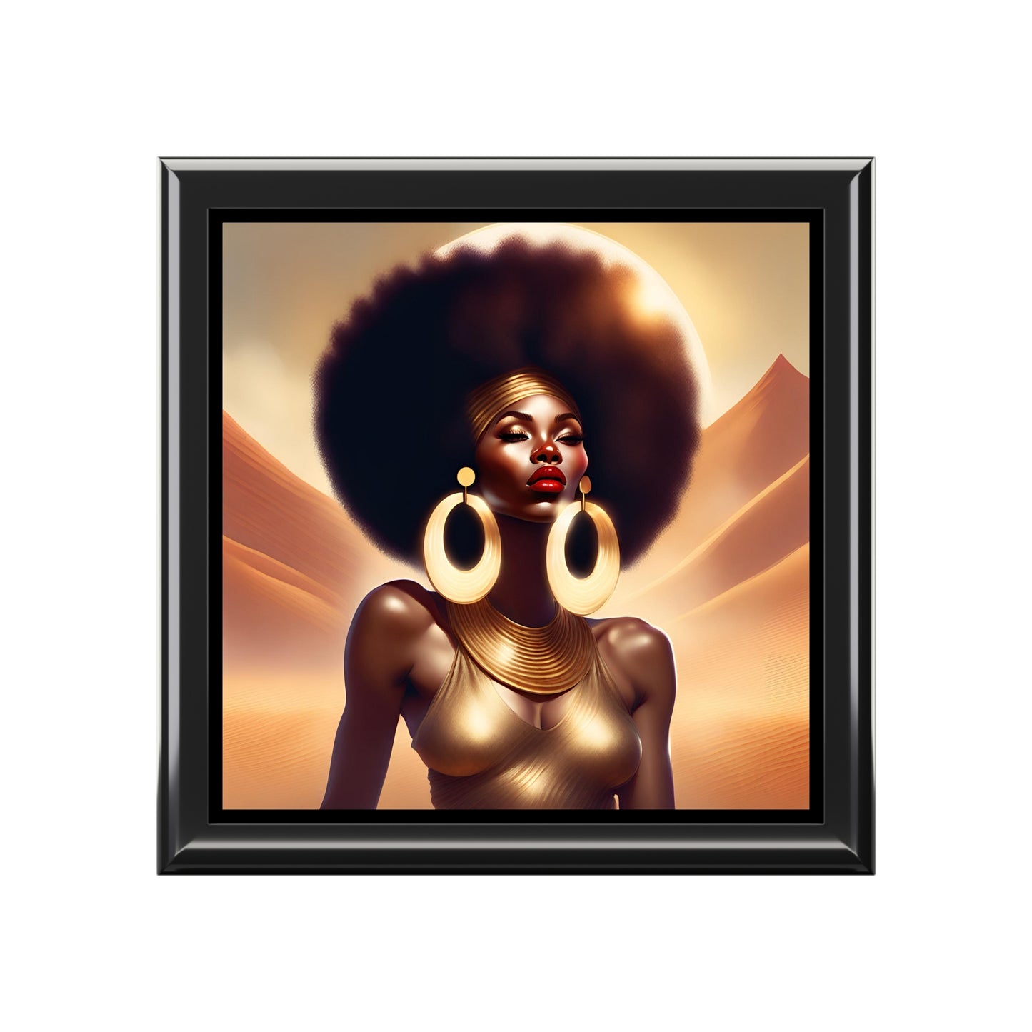 Golden Lady Jewelry/Keepsake Box
