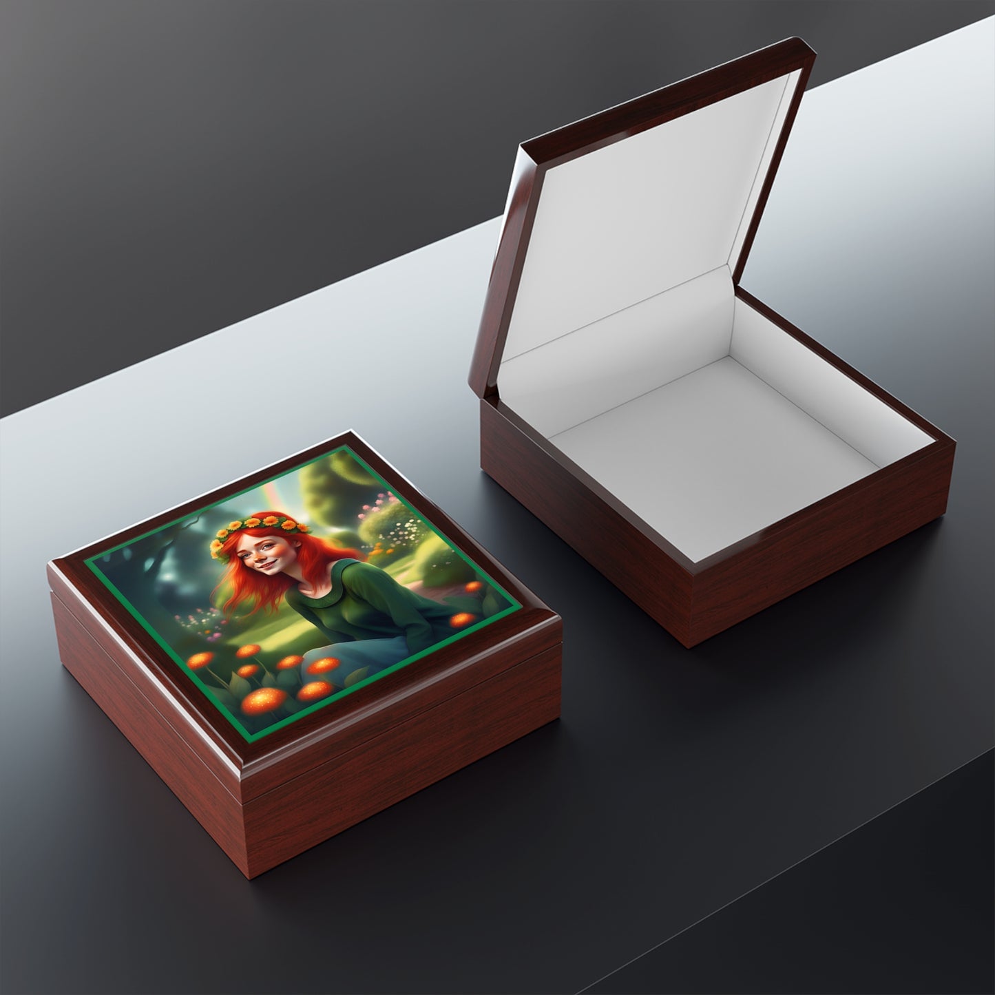 Gaelic Girl Jewelry/Keepsake Box