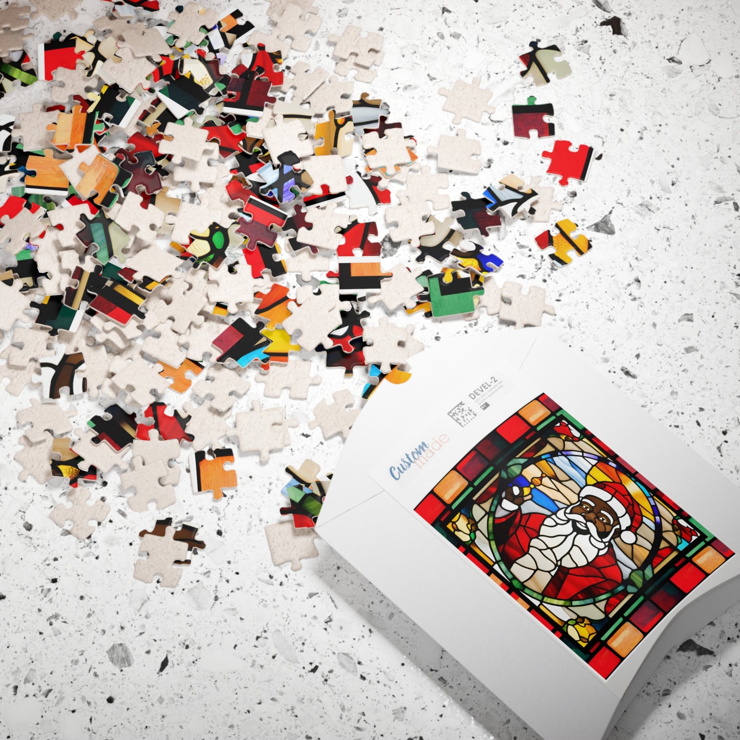 Black Santa Puzzle (110, 252, 500-piece)