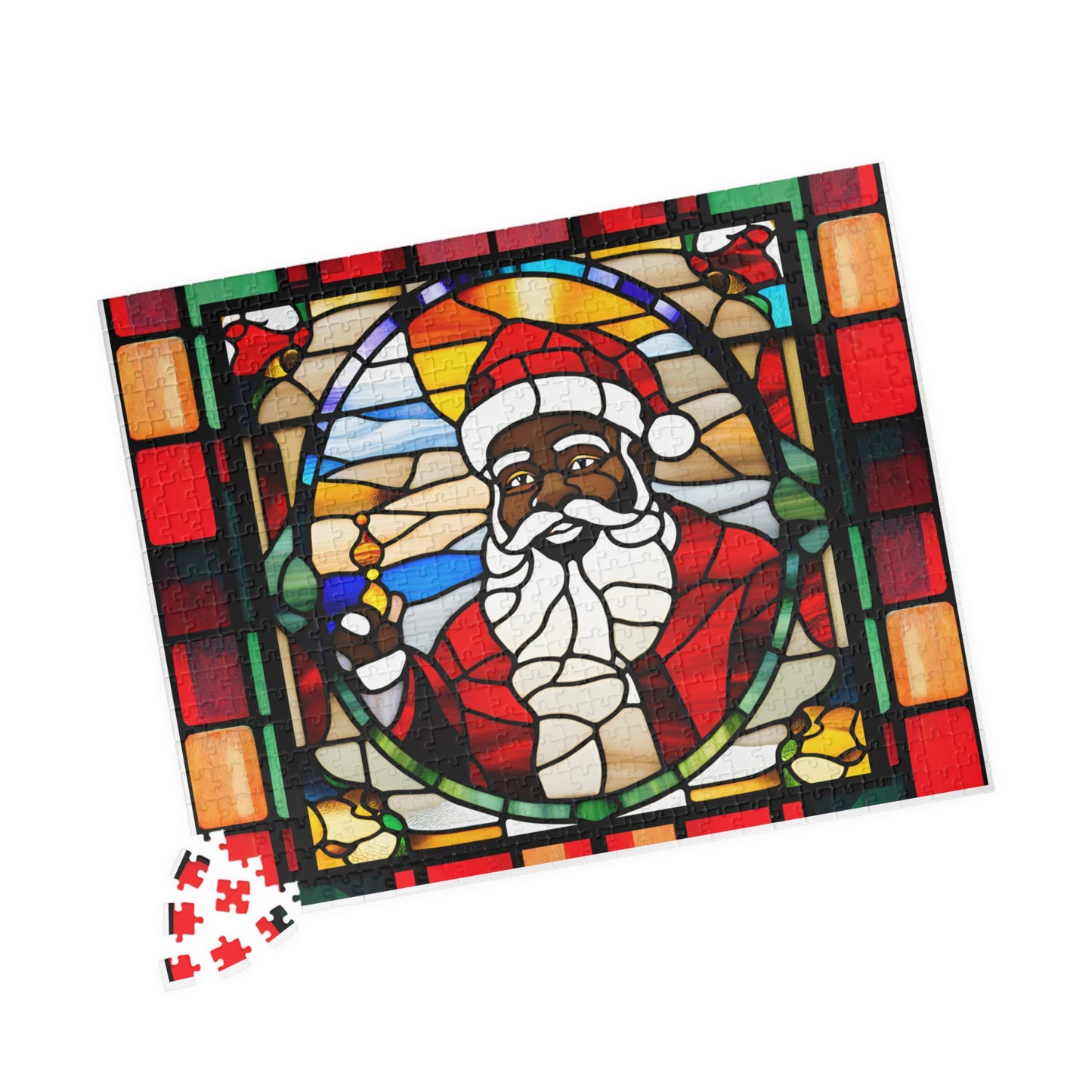 Black Santa Puzzle (110, 252, 500-piece)