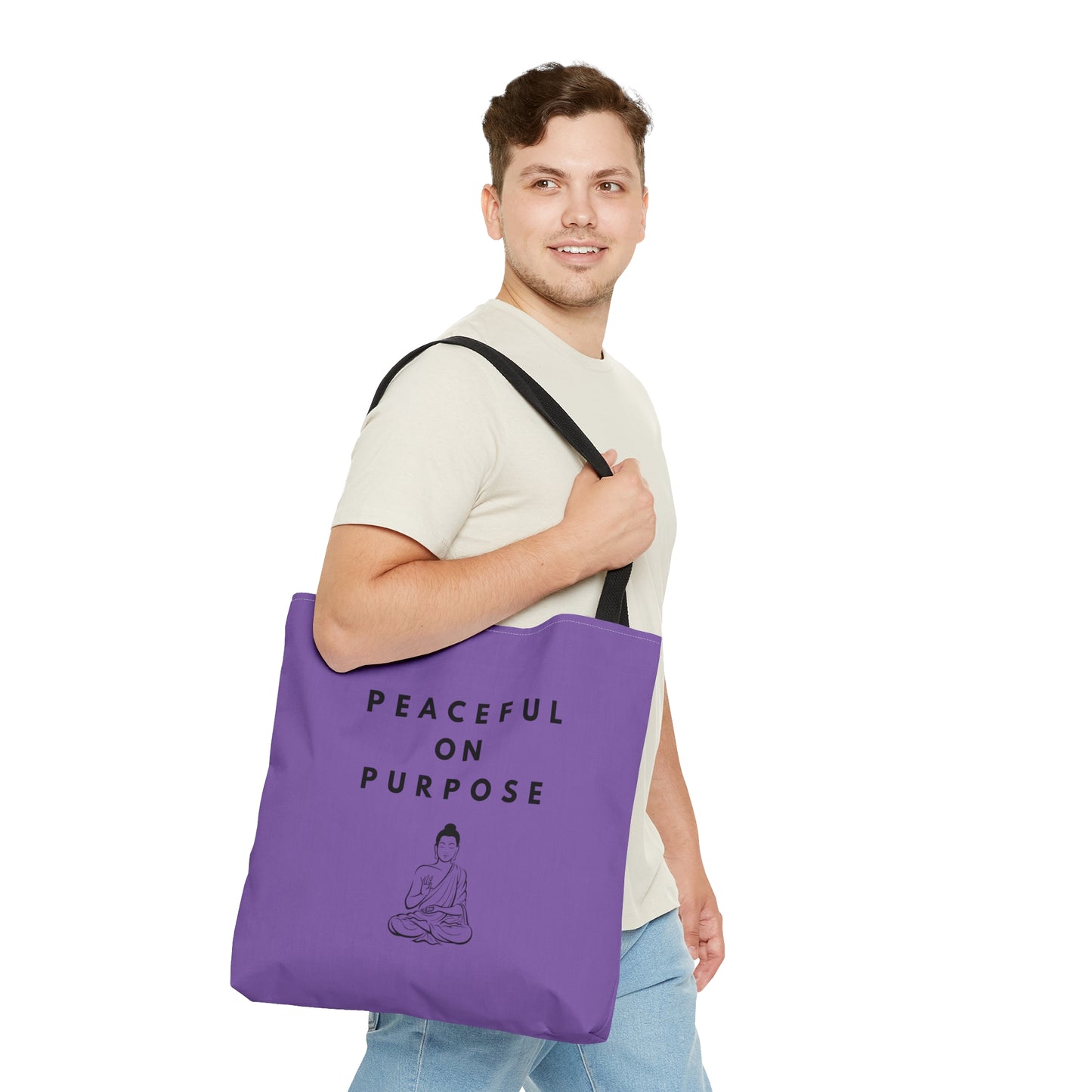 Peaceful on Purpose Tote Bag (AOP)