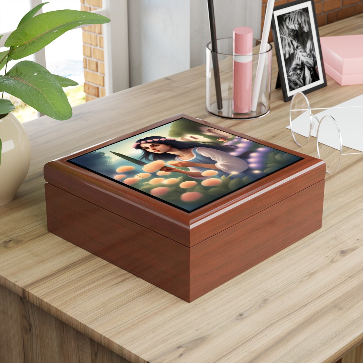 Italia Flower Girl Jewelry/Keepsake Box