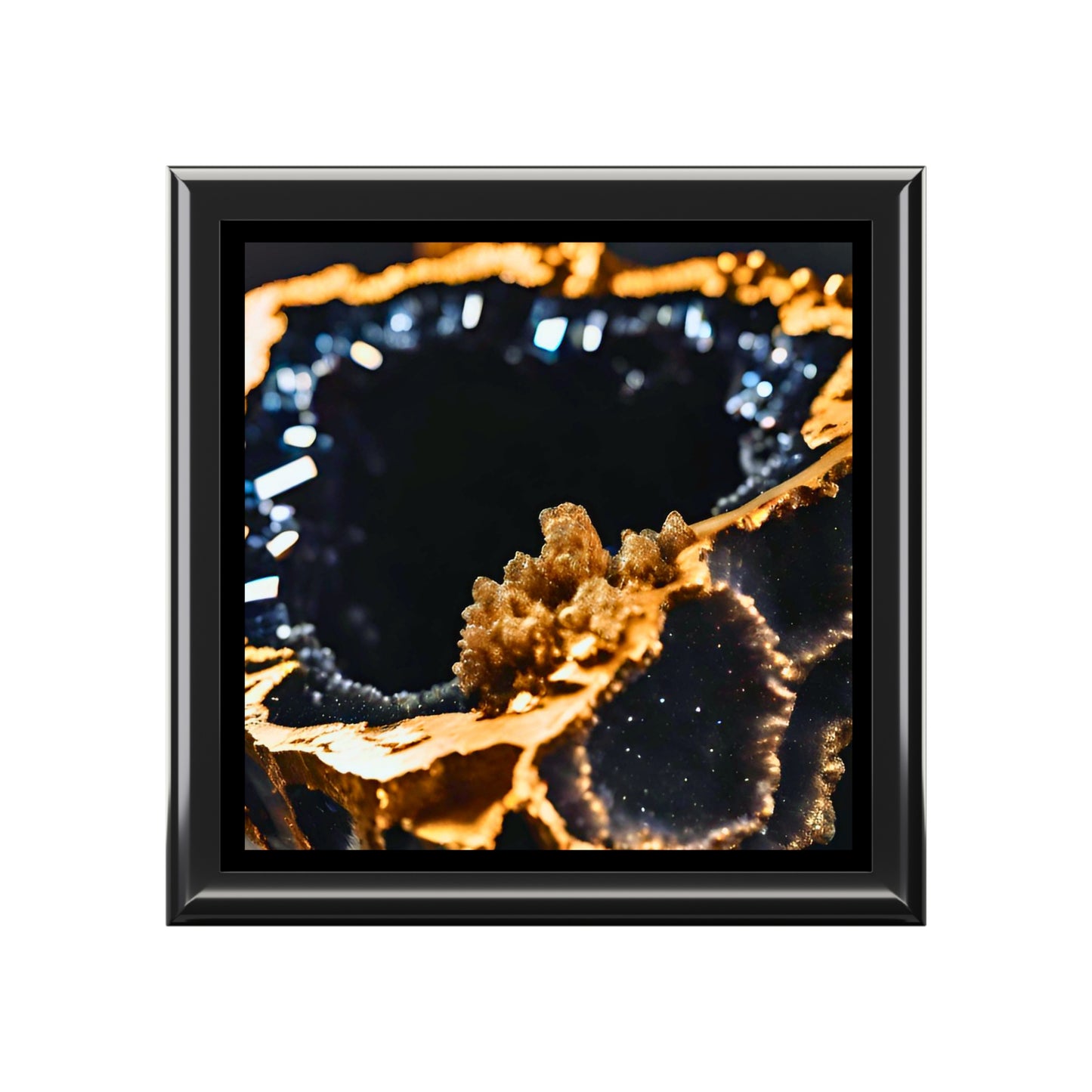 Gold Geode Jewelry / Keepsake Box
