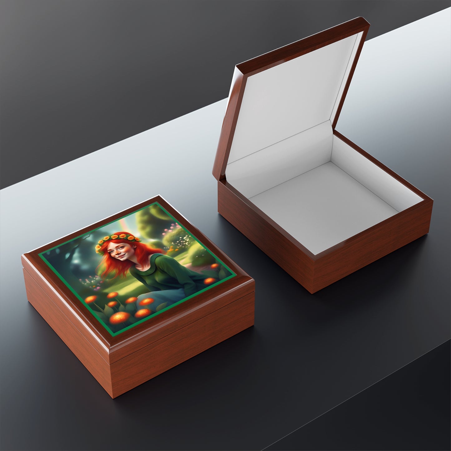 Gaelic Girl Jewelry/Keepsake Box