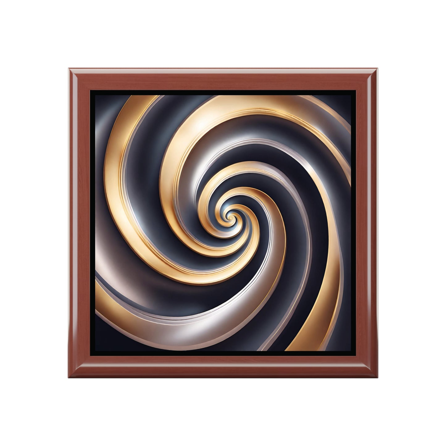 Silver/Gold Wave Jewelry / Keepsake Box