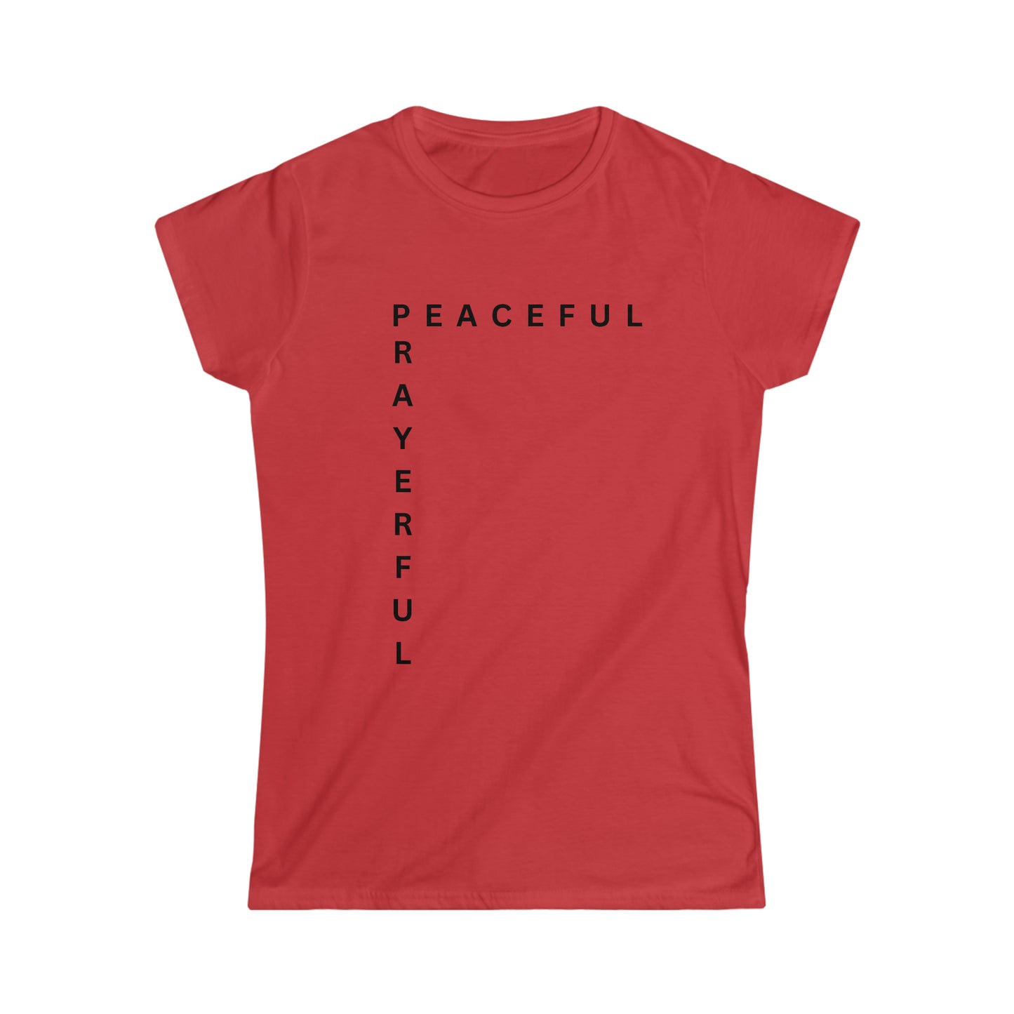 Peaceful/Prayerful Women's Softstyle Tee