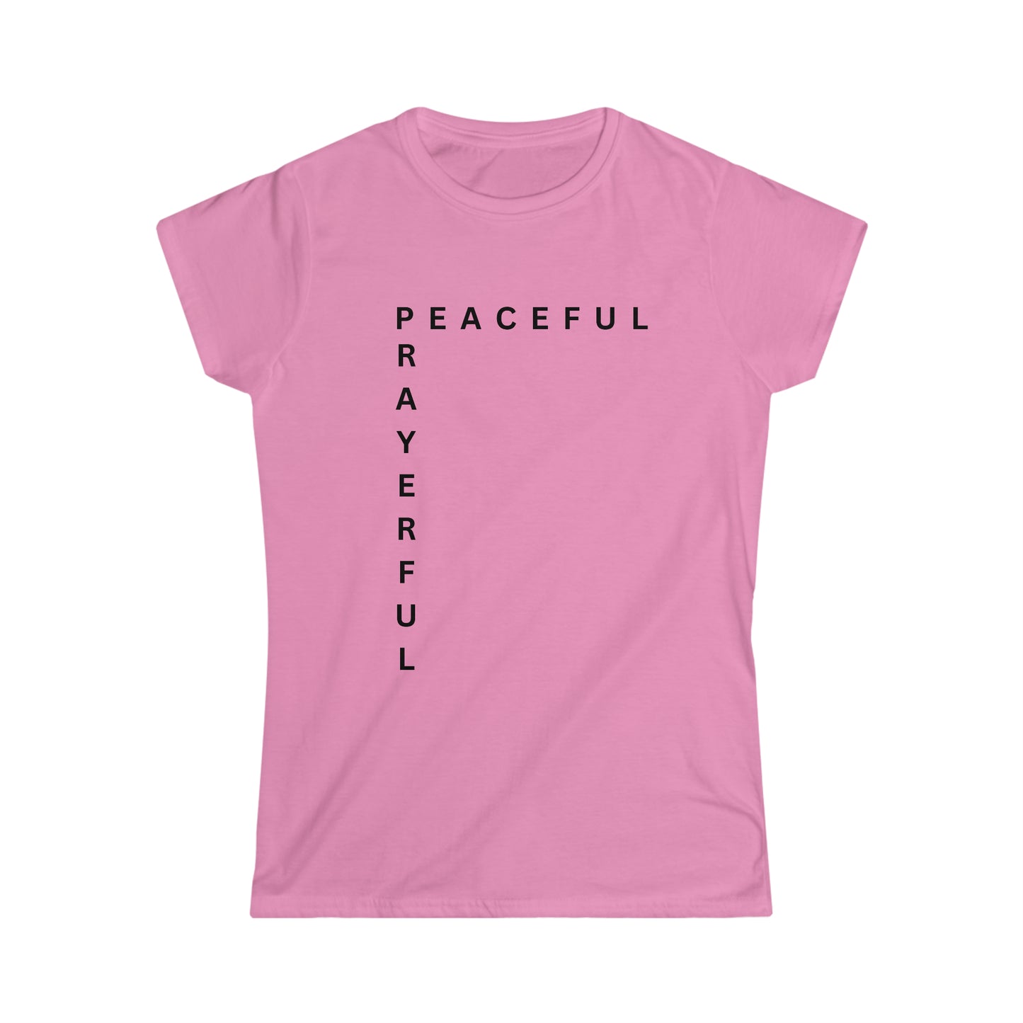 Peaceful/Prayerful Women's Softstyle Tee