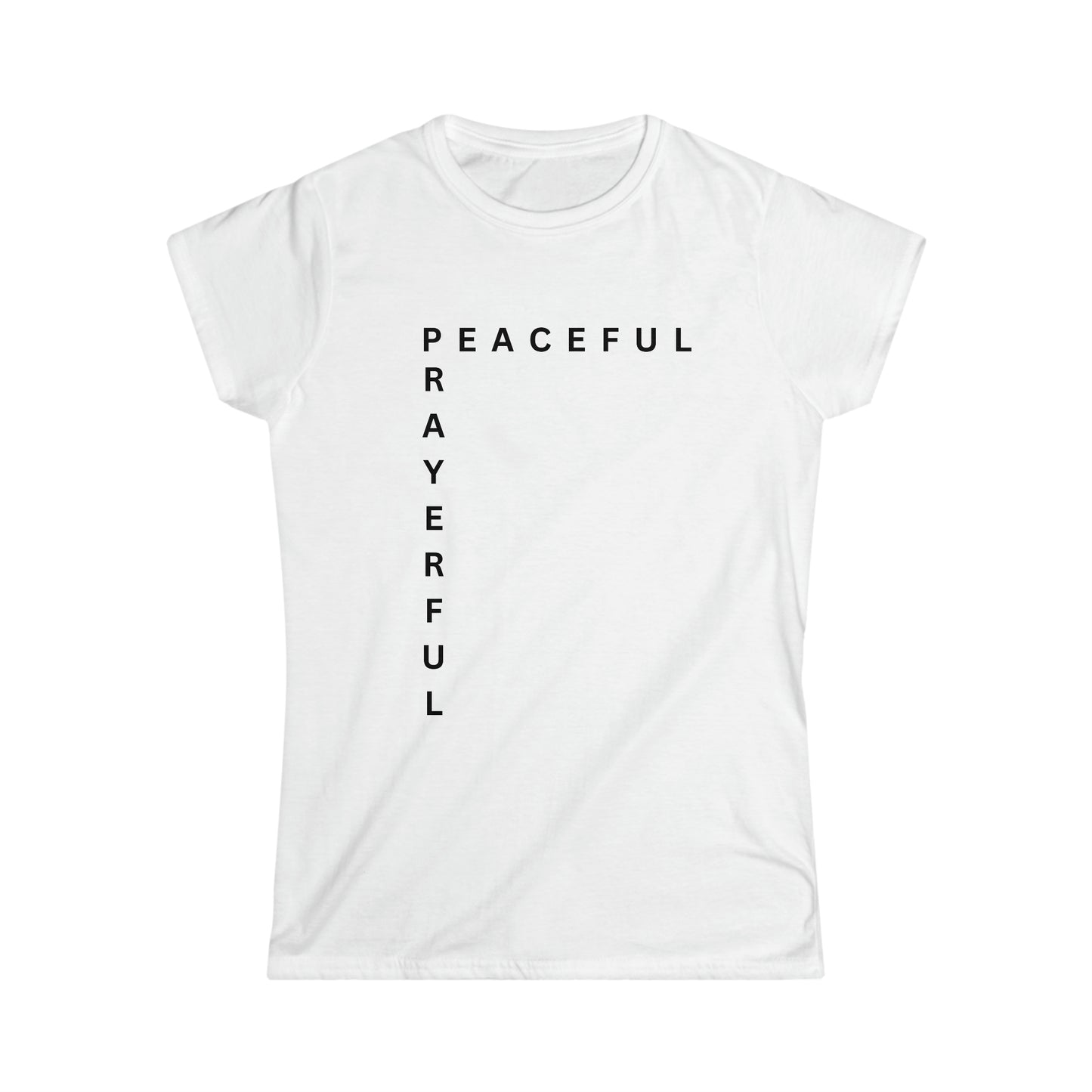 Peaceful/Prayerful Women's Softstyle Tee