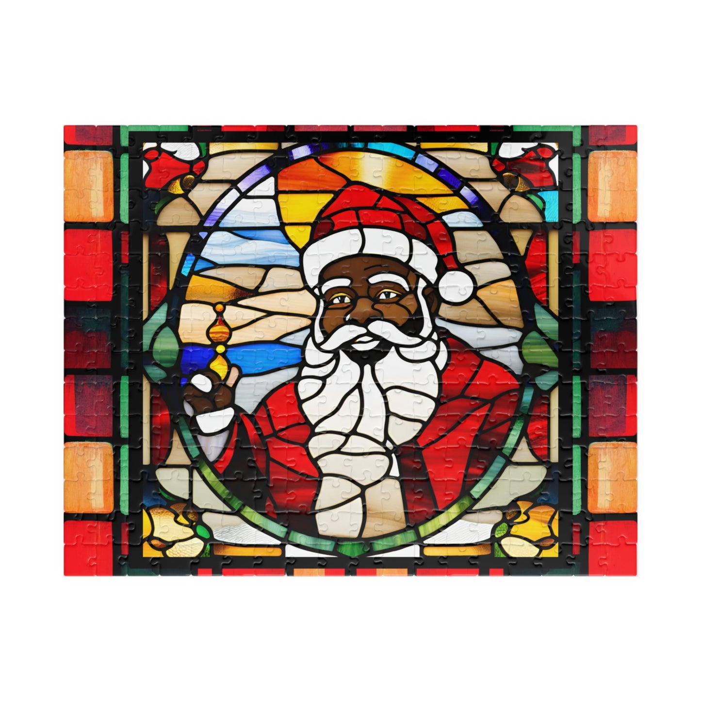Black Santa Puzzle (110, 252, 500-piece)