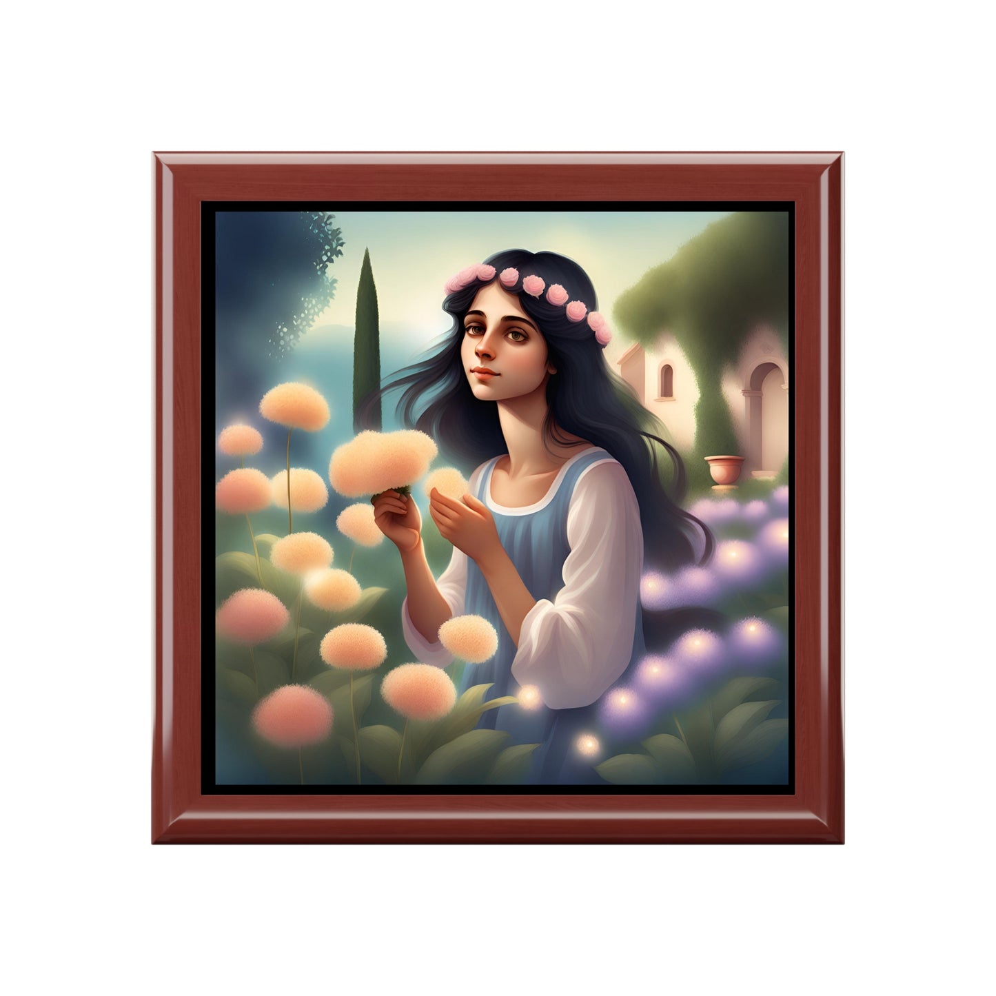 Italia Flower Girl Jewelry/Keepsake Box