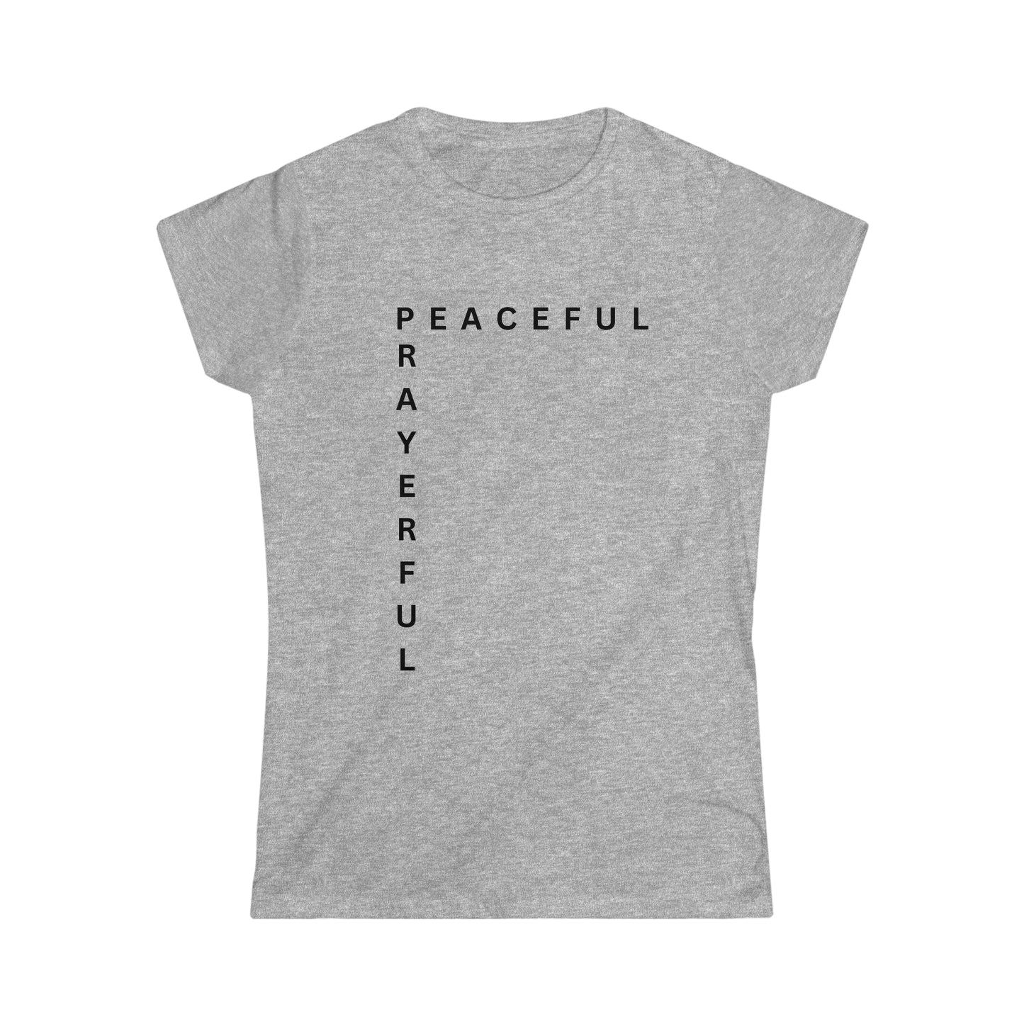 Peaceful/Prayerful Women's Softstyle Tee