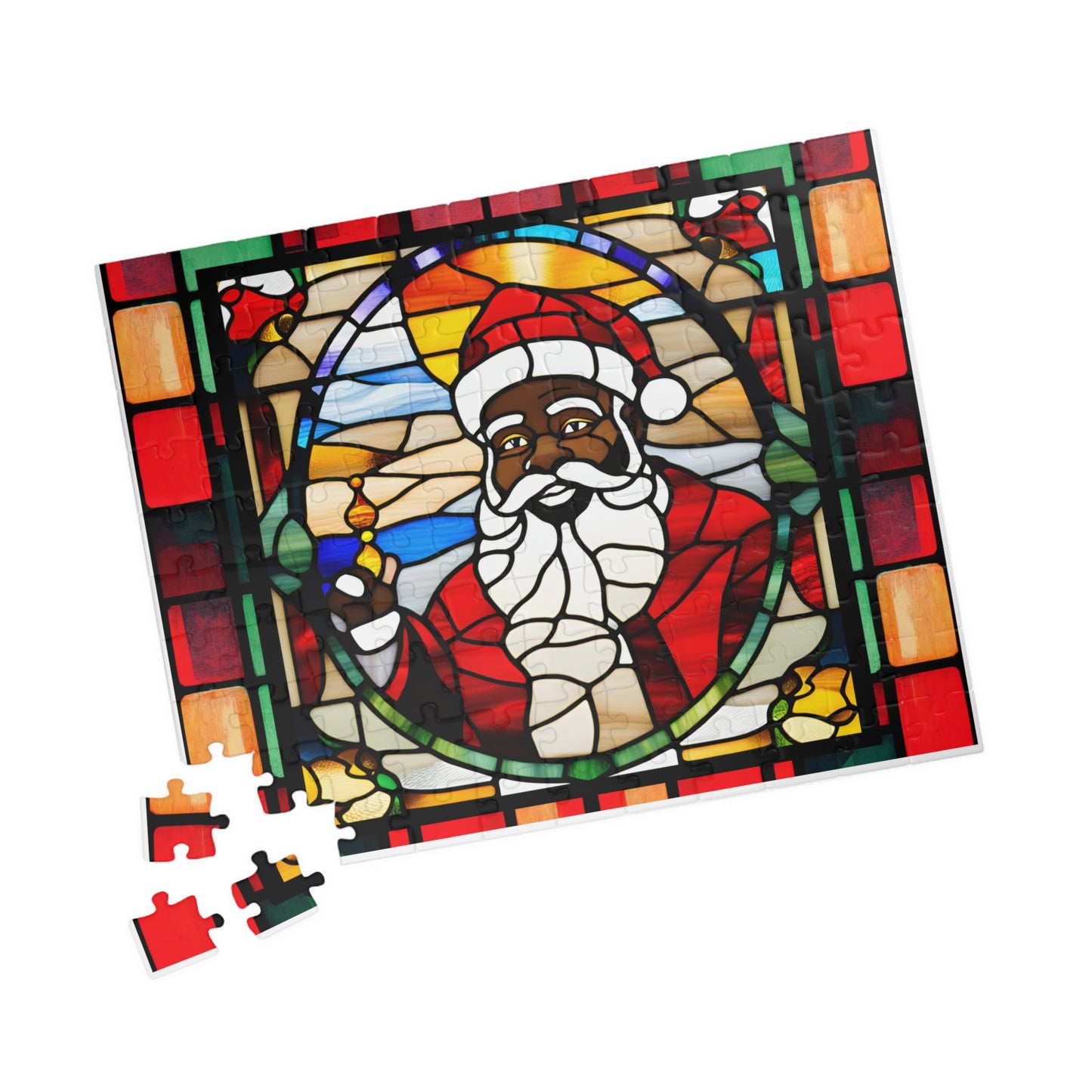 Black Santa Puzzle (110, 252, 500-piece)