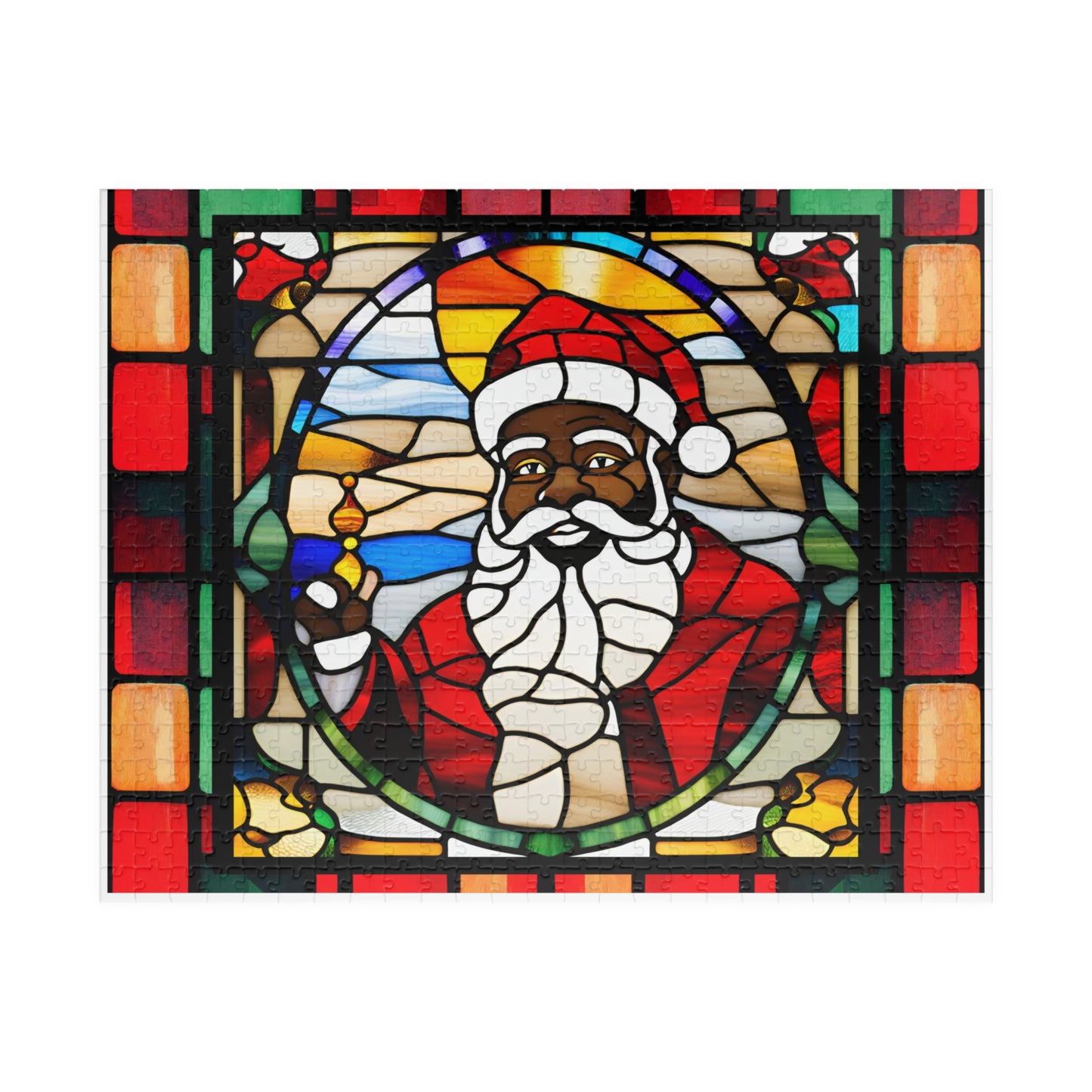 Black Santa Puzzle (110, 252, 500-piece)