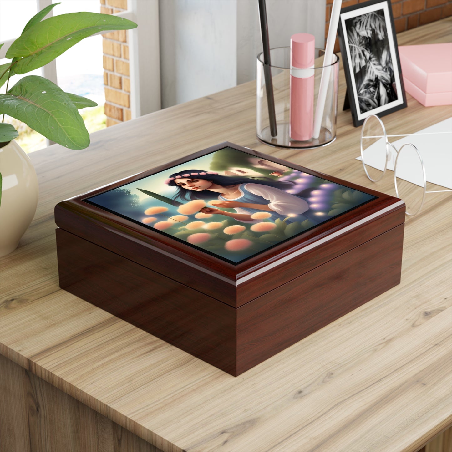 Italia Flower Girl Jewelry/Keepsake Box