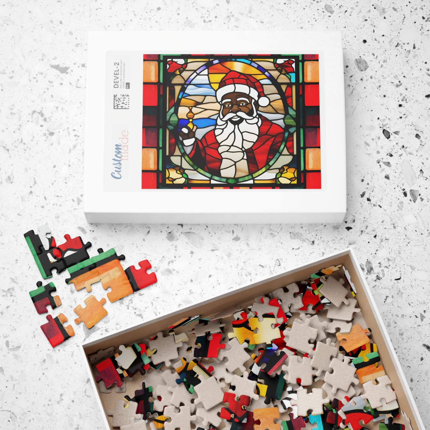 Black Santa Puzzle (110, 252, 500-piece)