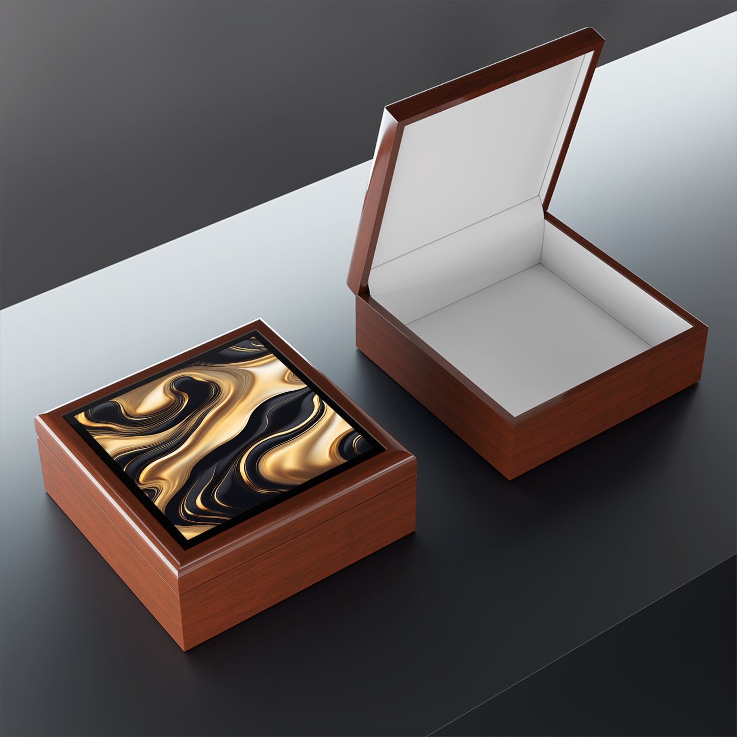 Golden Wave Jewelry / Keepsake Box