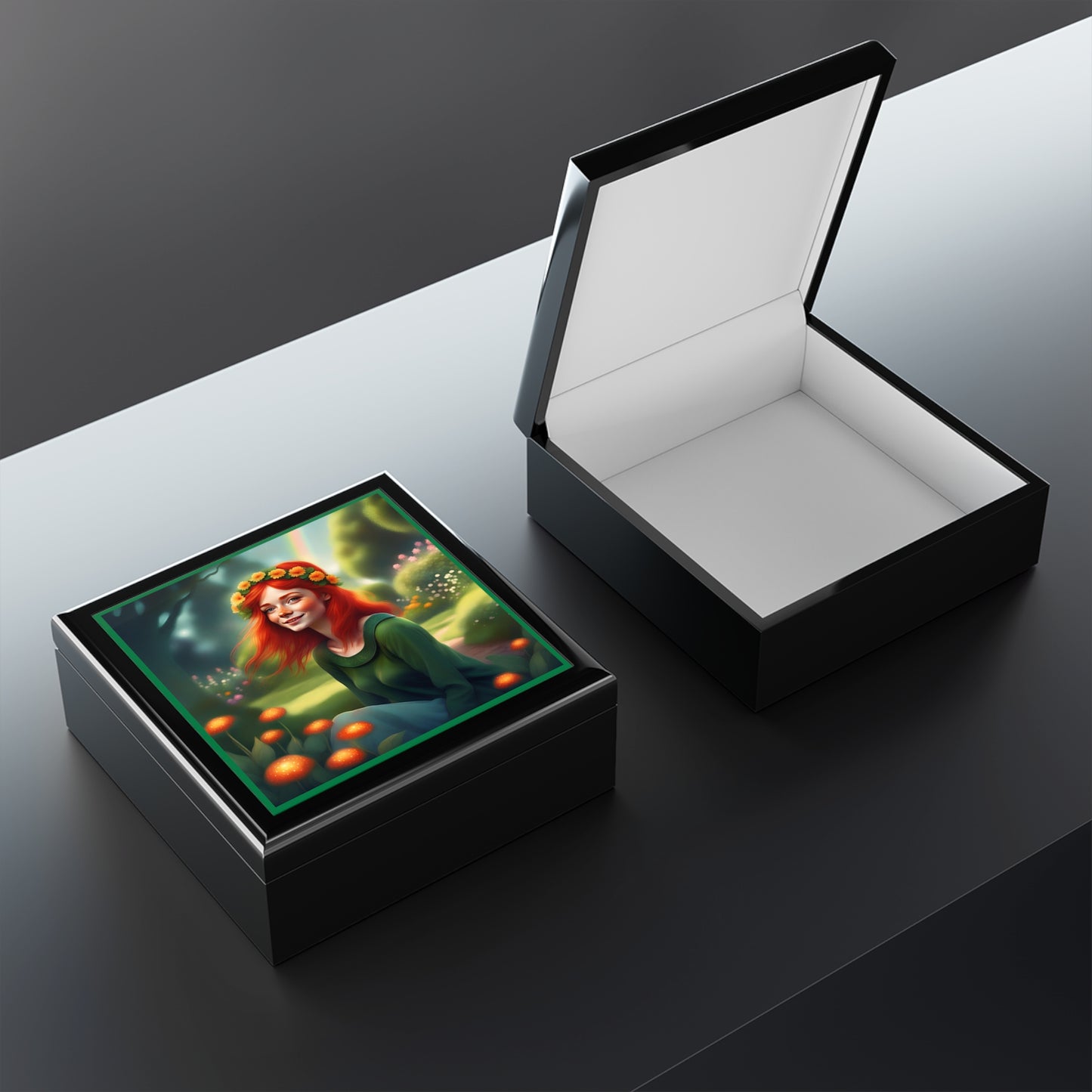 Gaelic Girl Jewelry/Keepsake Box
