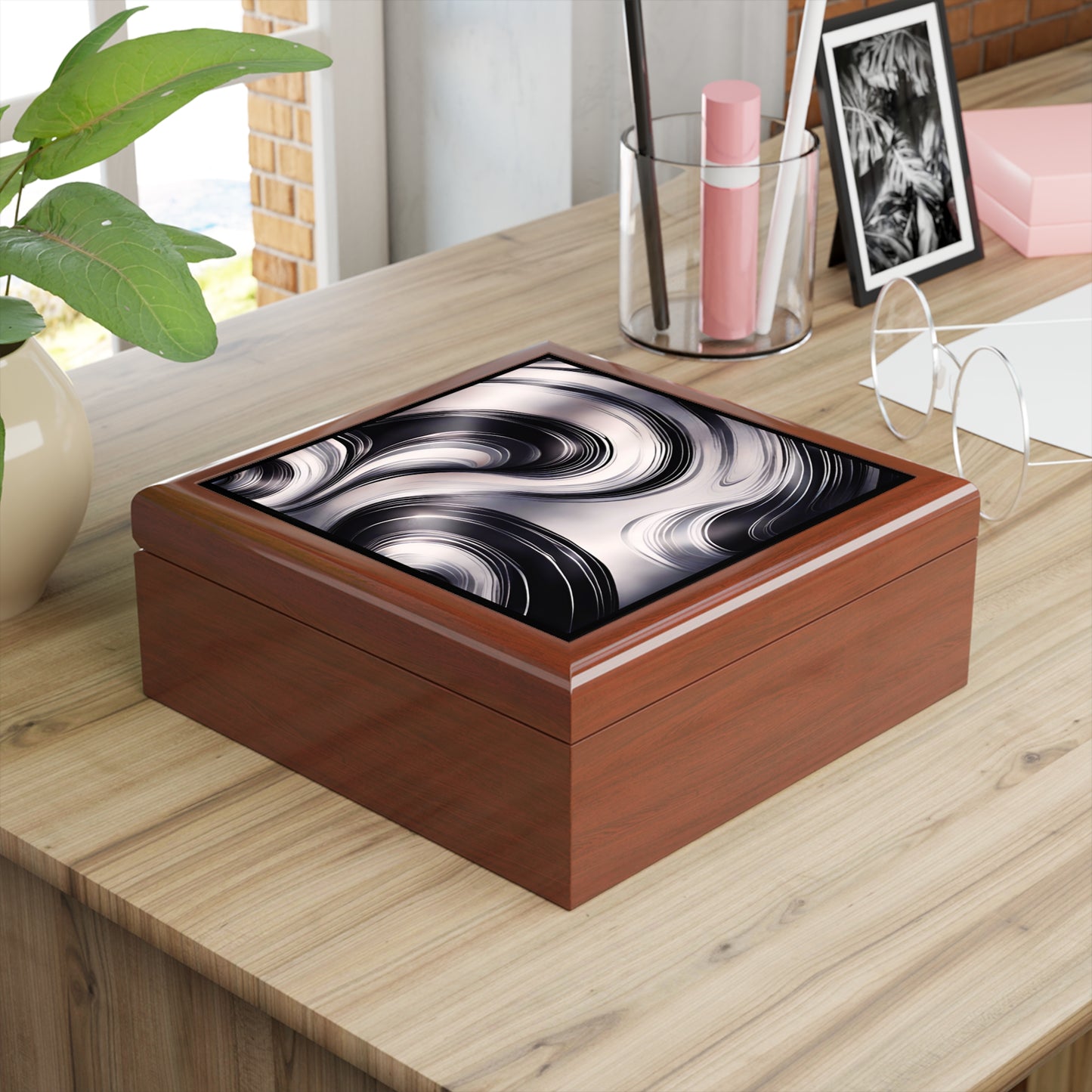 Silver Wave Jewelry / Keepsake Box