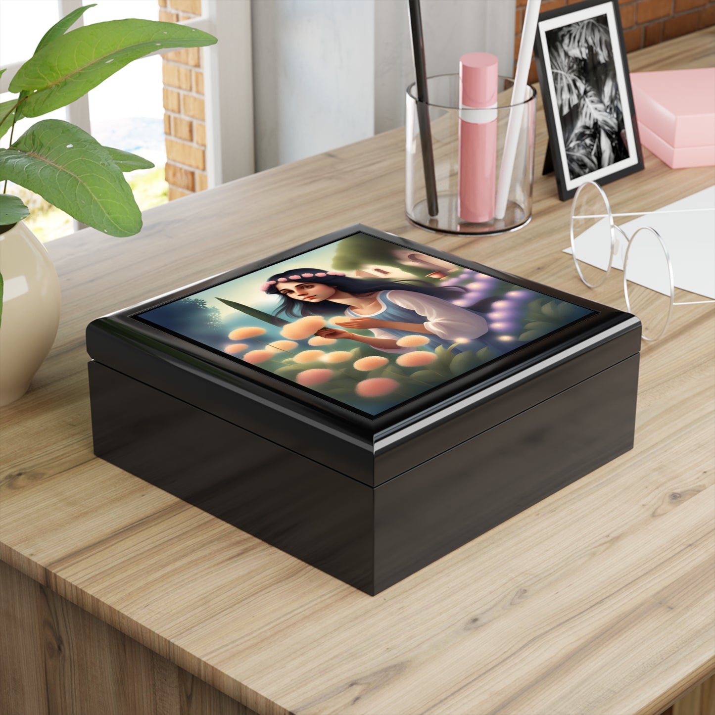 Italia Flower Girl Jewelry/Keepsake Box