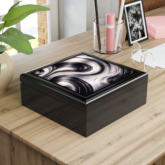 Silver Wave Jewelry / Keepsake Box