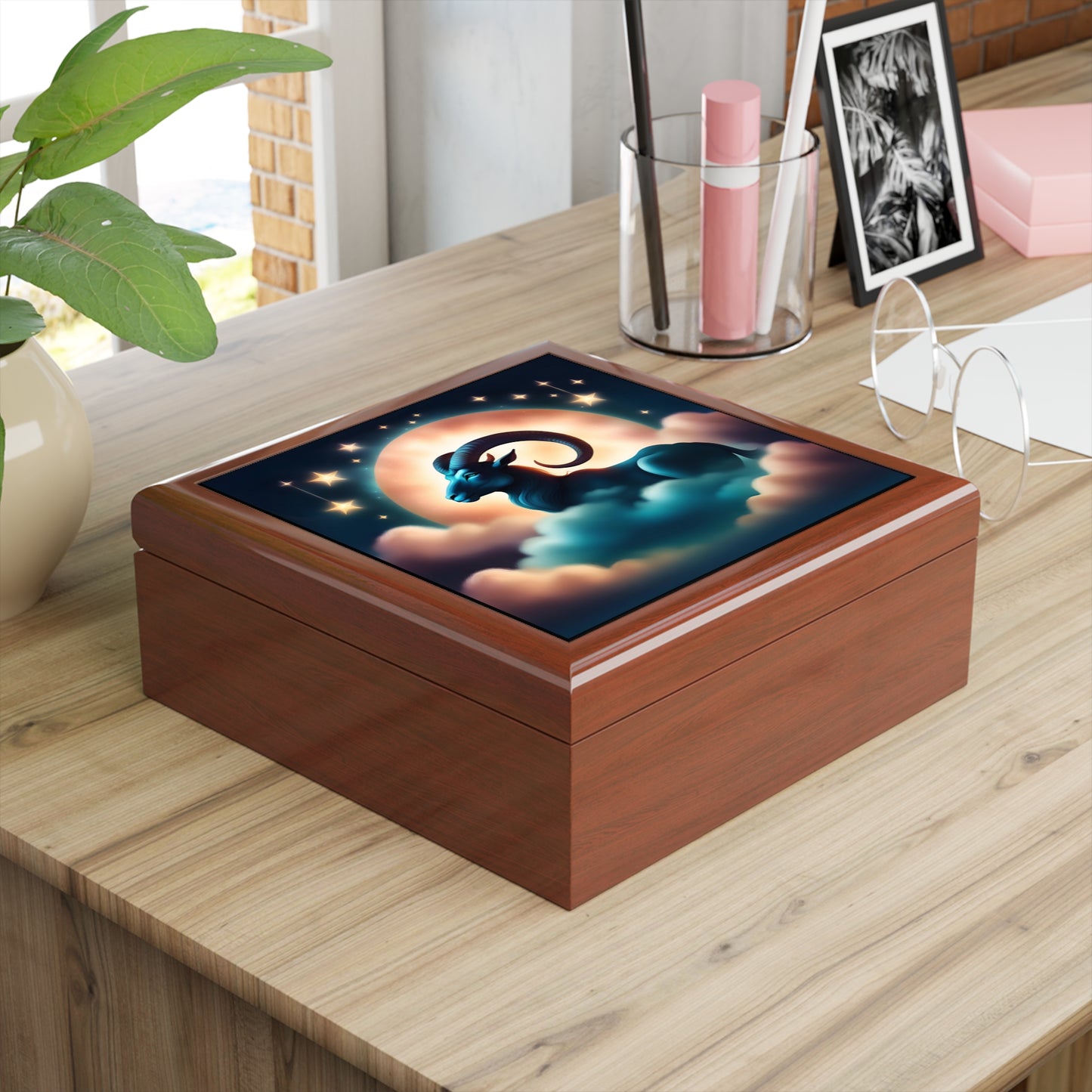 Capricorn Jewelry/Keepsake Box