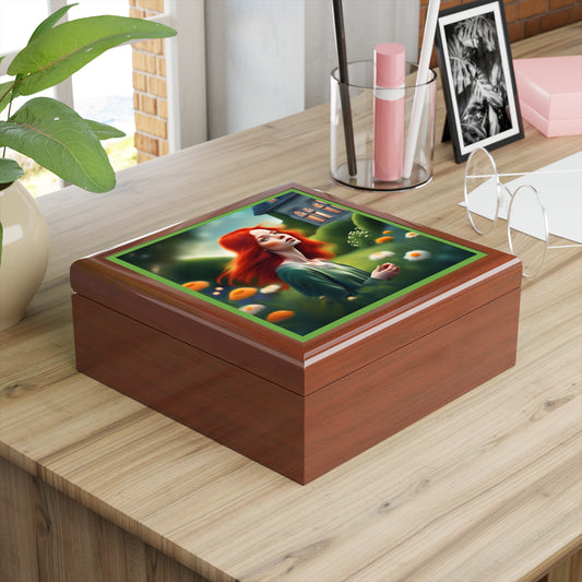 Gaelic Girl (b) Jewelry/Keepsake Box