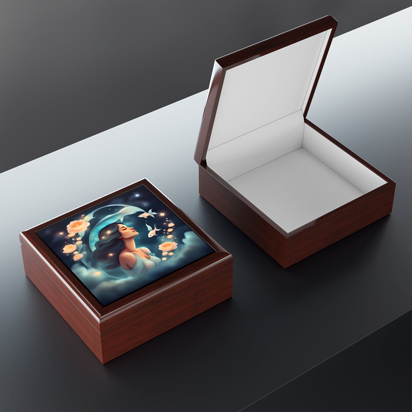 Pisces Jewelry/Keepsake Box