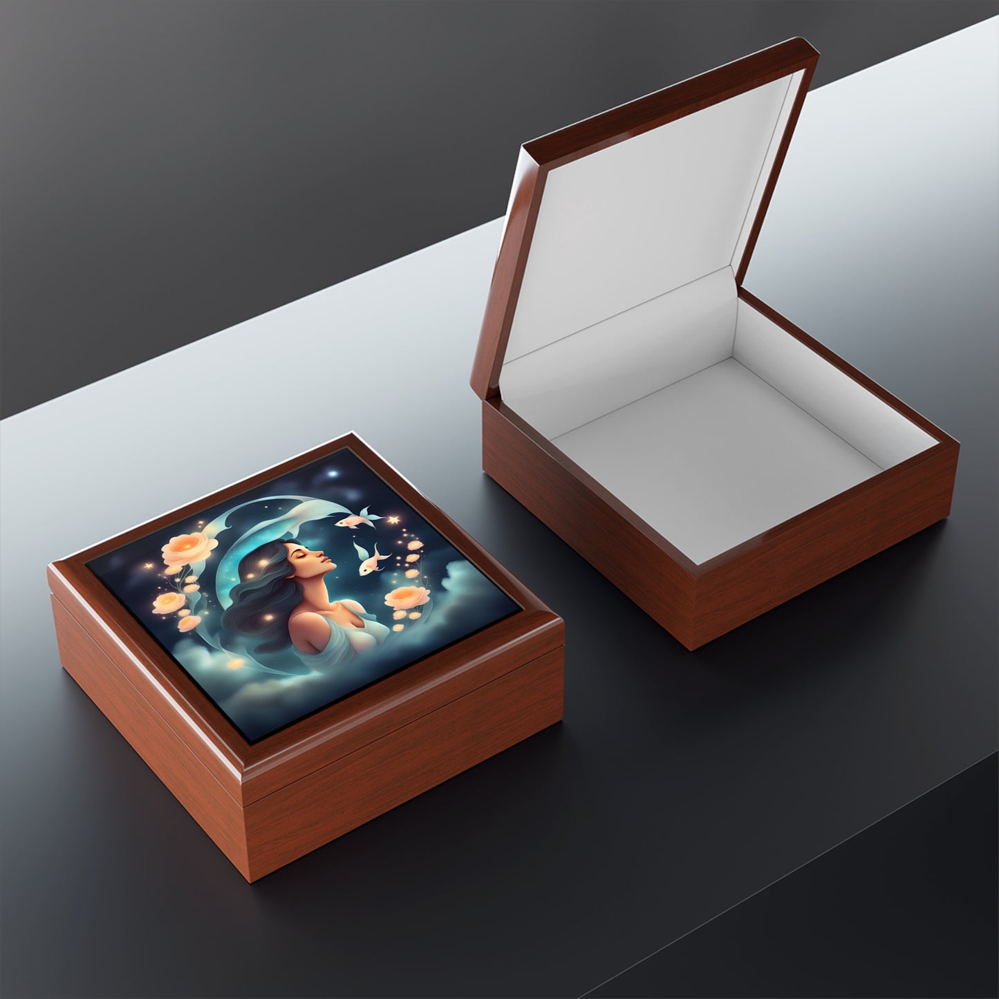 Pisces Jewelry/Keepsake Box