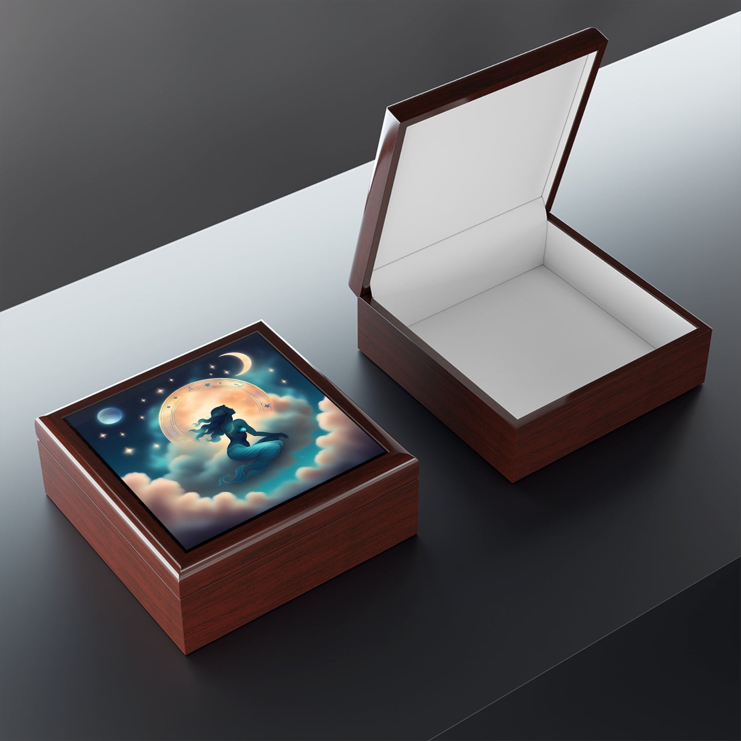 Aquarius Jewelry/Keepsake Box