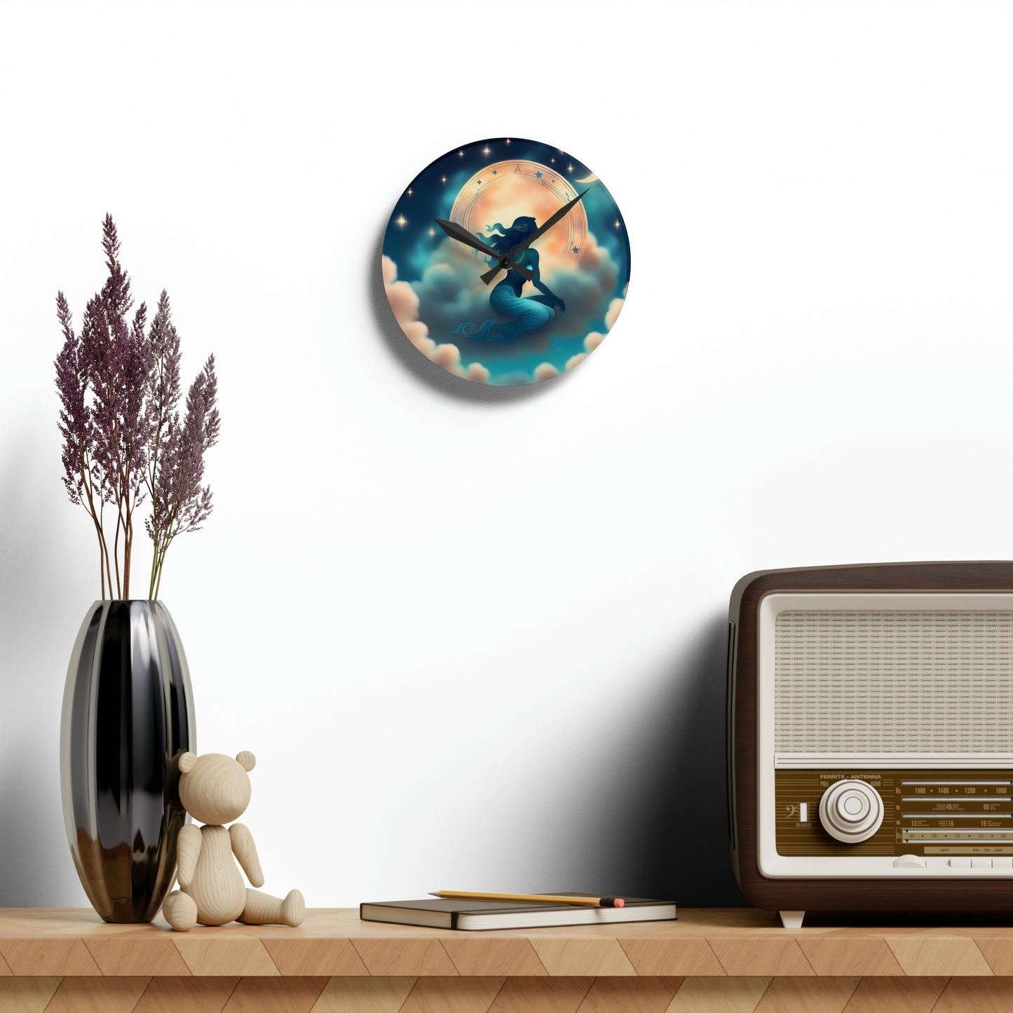 Aquarius Acrylic Wall Clock