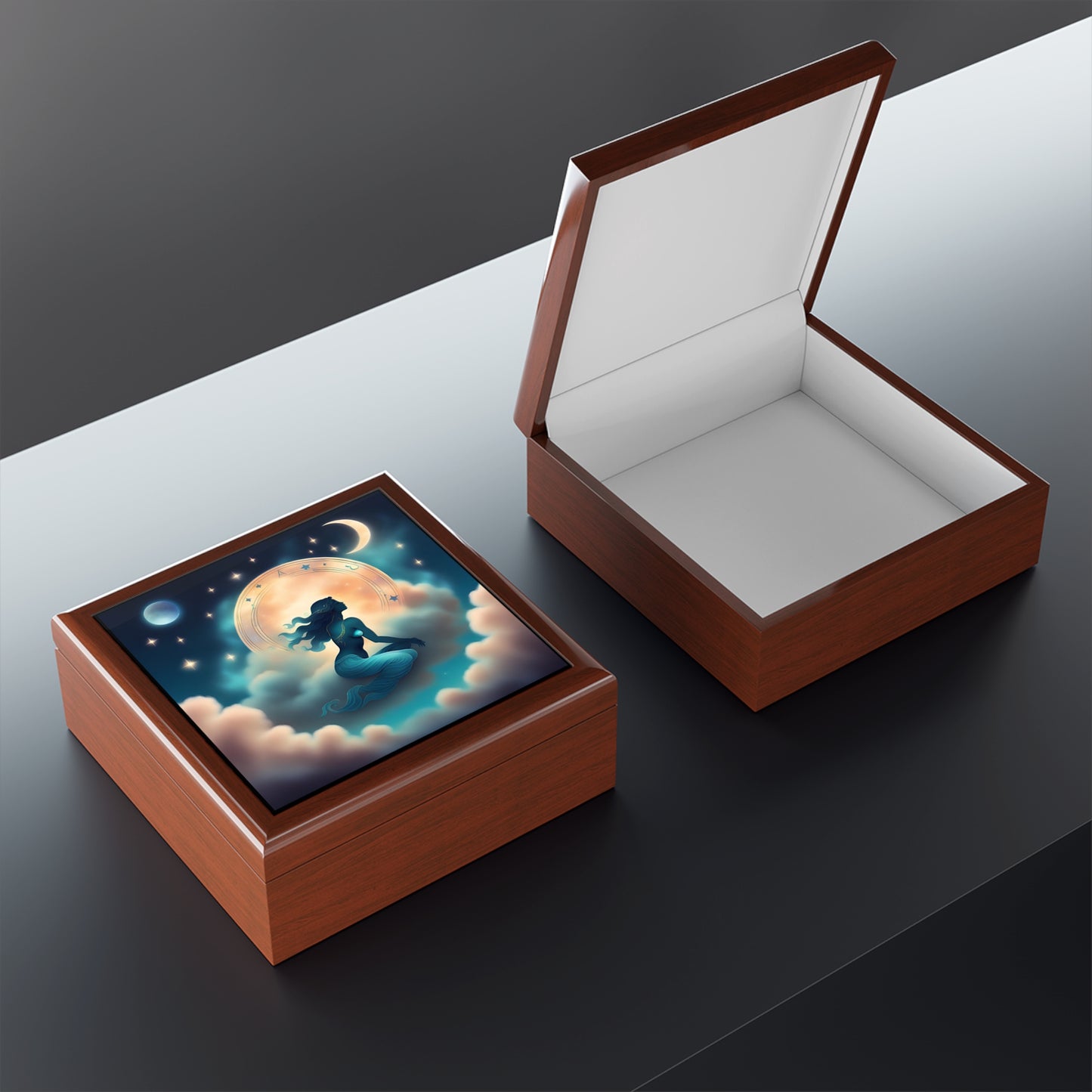 Aquarius Jewelry/Keepsake Box