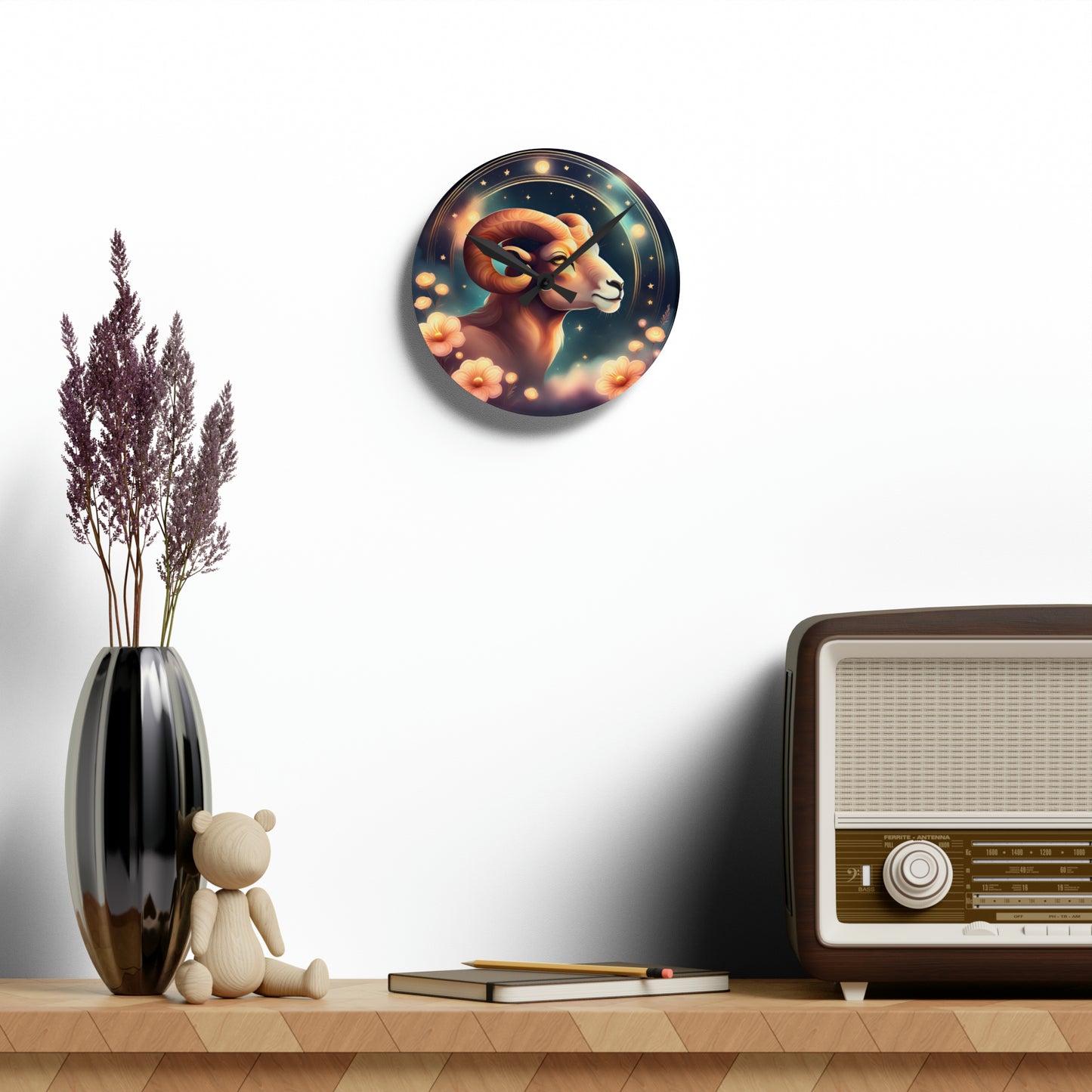 Aries Acrylic Wall Clock