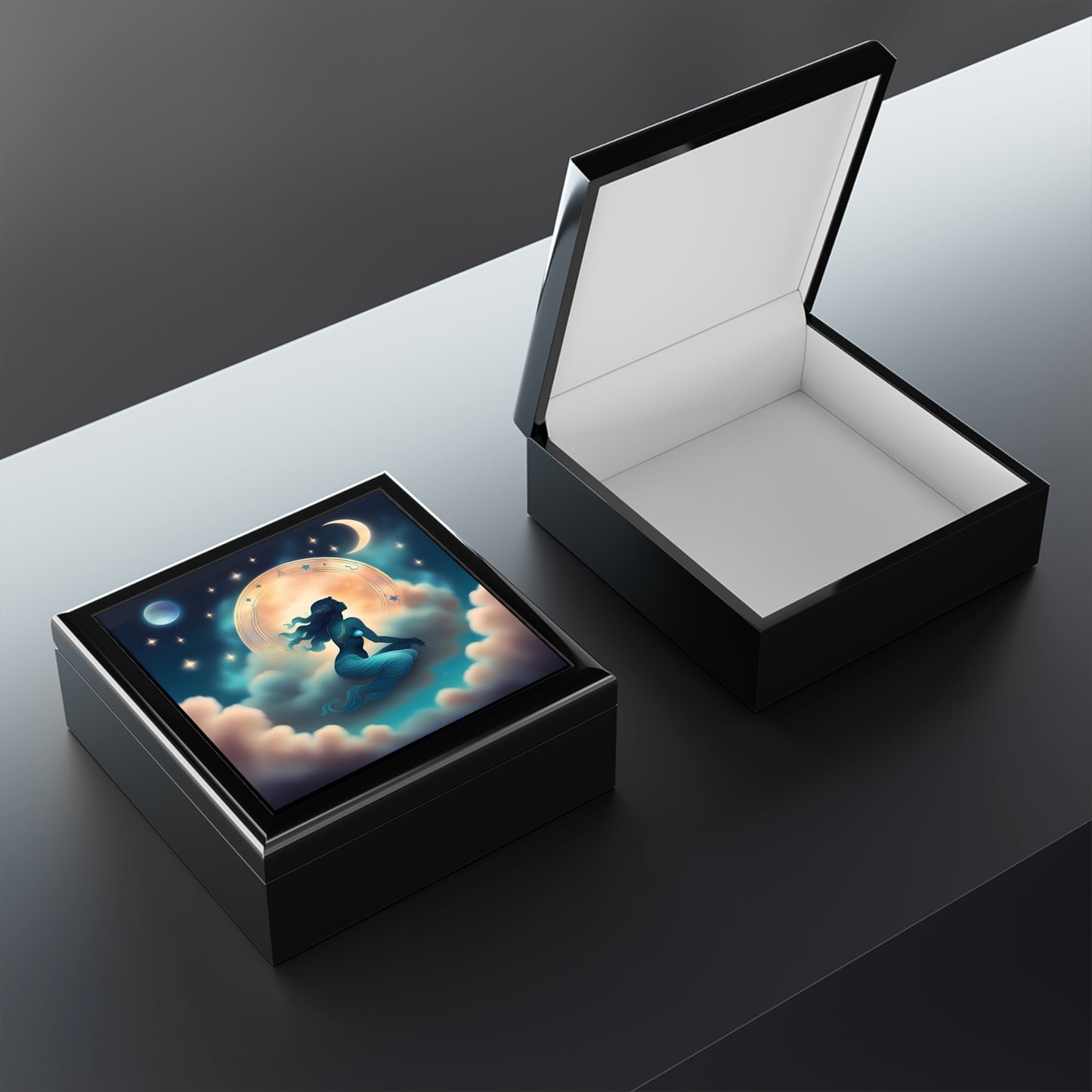 Aquarius Jewelry/Keepsake Box