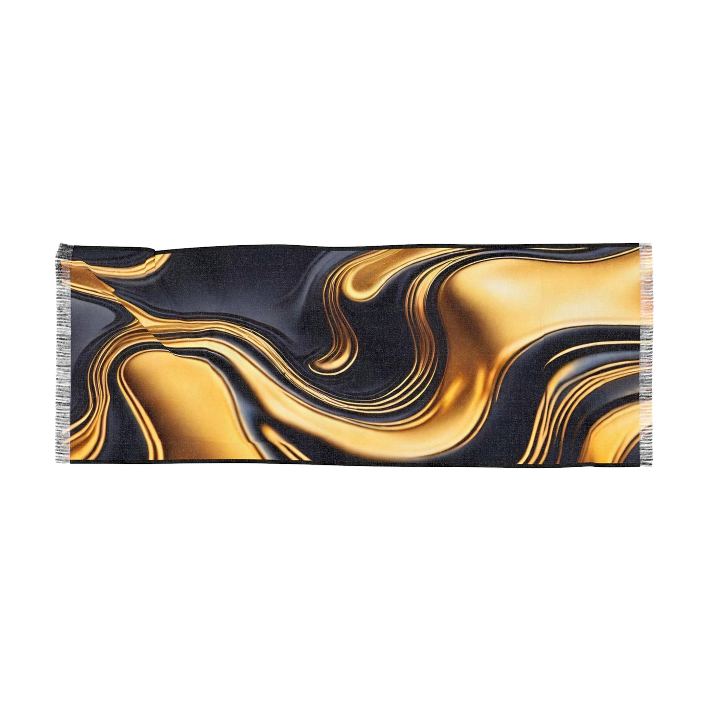 Gold/Black Swirl Light Scarf