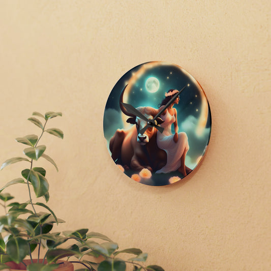 Taurus Acrylic Wall Clock