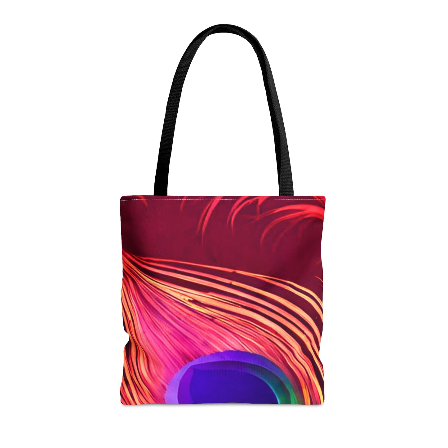 Red & Purple Peacock Tote Bag (AOP)