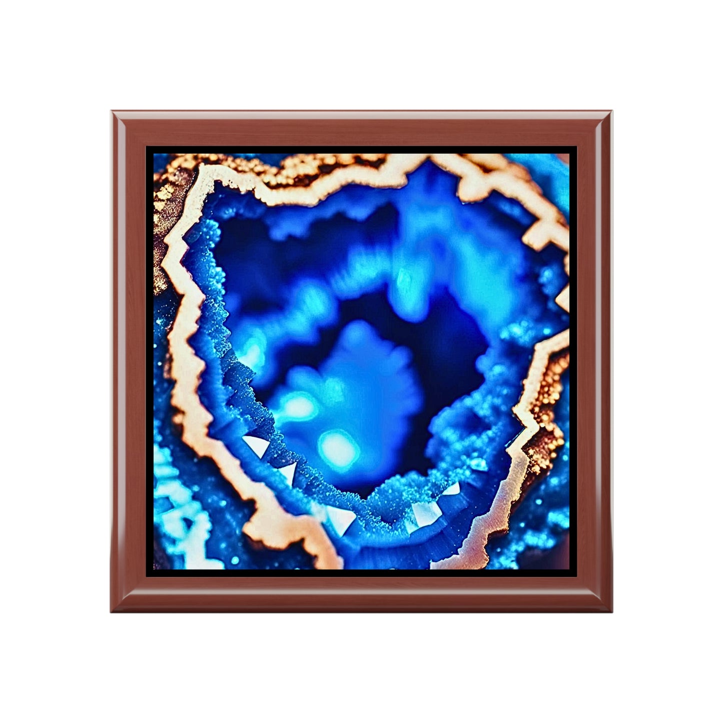 Blue Geode Jewelry/Keepsake Box