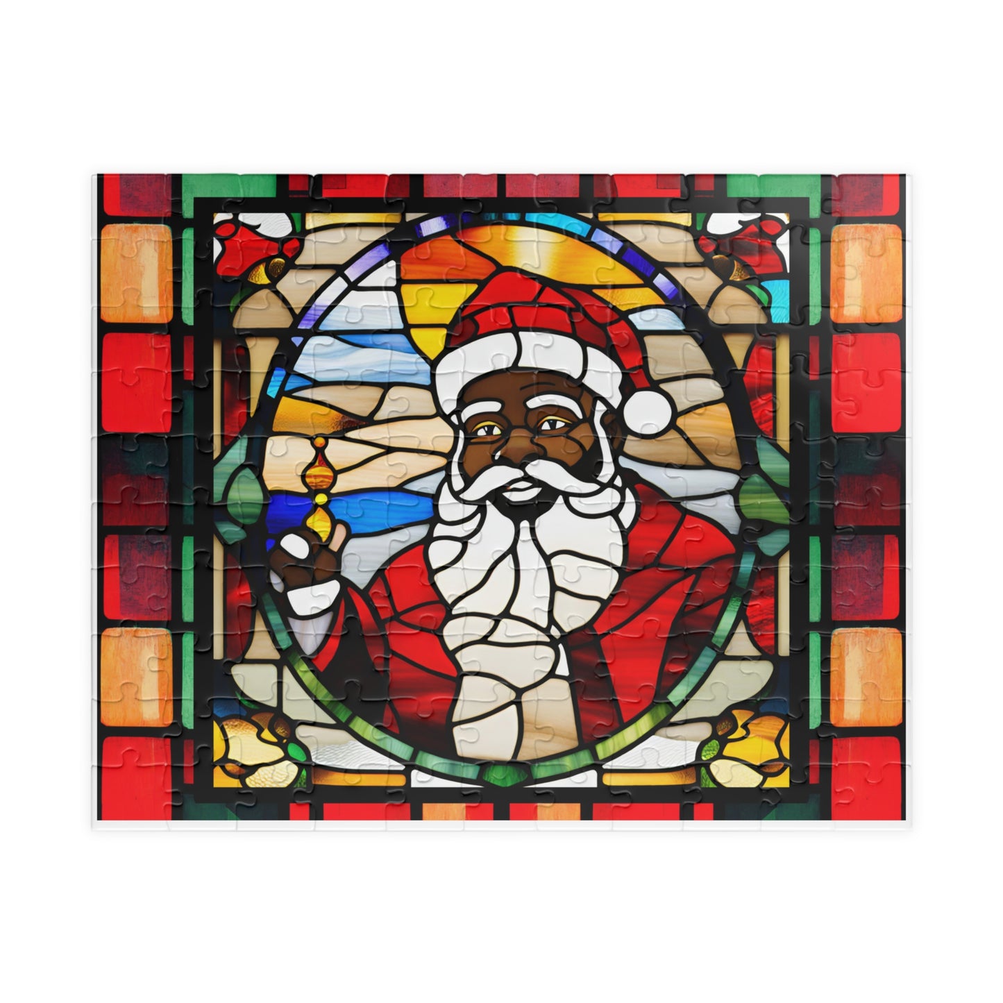 Black Santa Puzzle (110, 252, 500-piece)