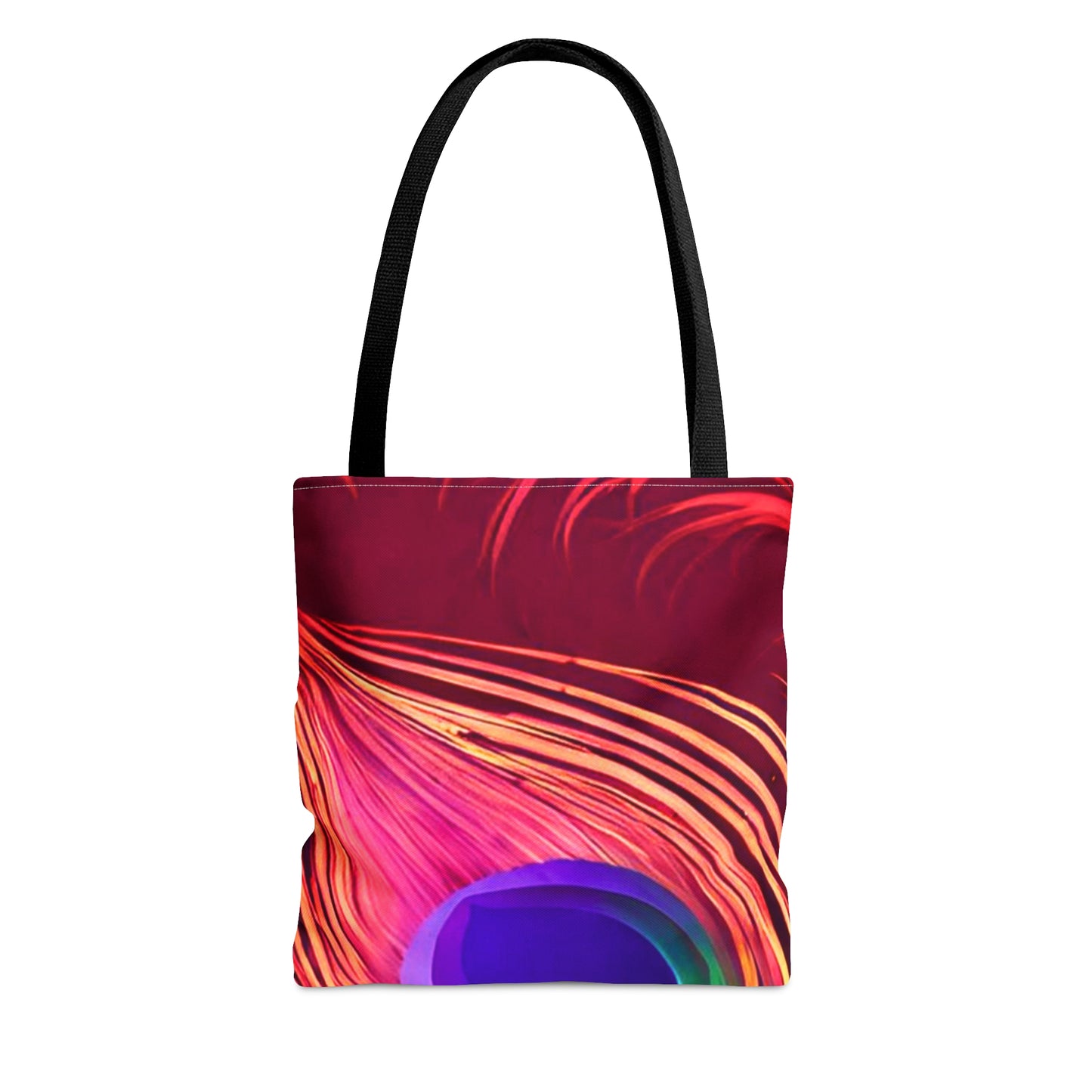 Red & Purple Peacock Tote Bag (AOP)