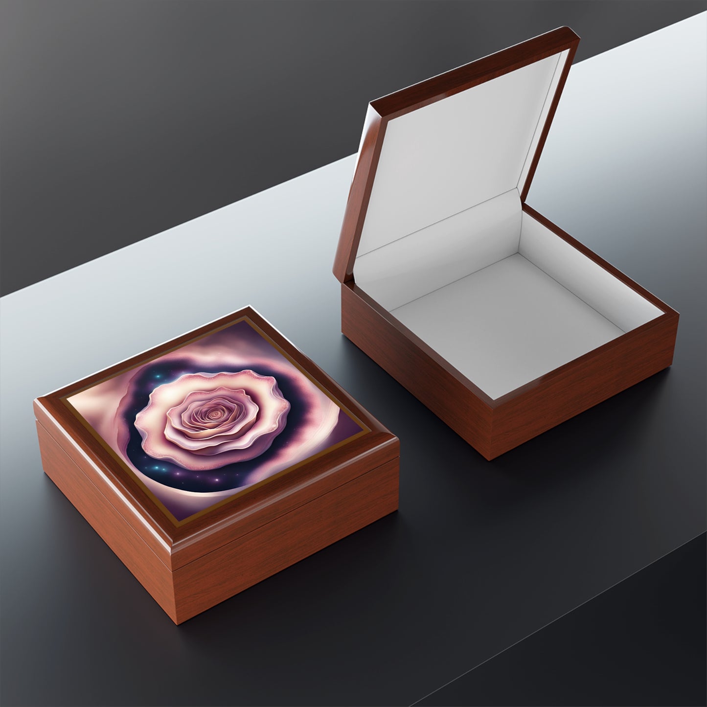 Rose Geode Jewelry / Keepsake Box