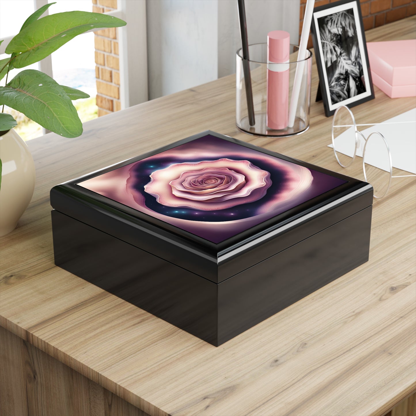 Rose Geode Jewelry / Keepsake Box