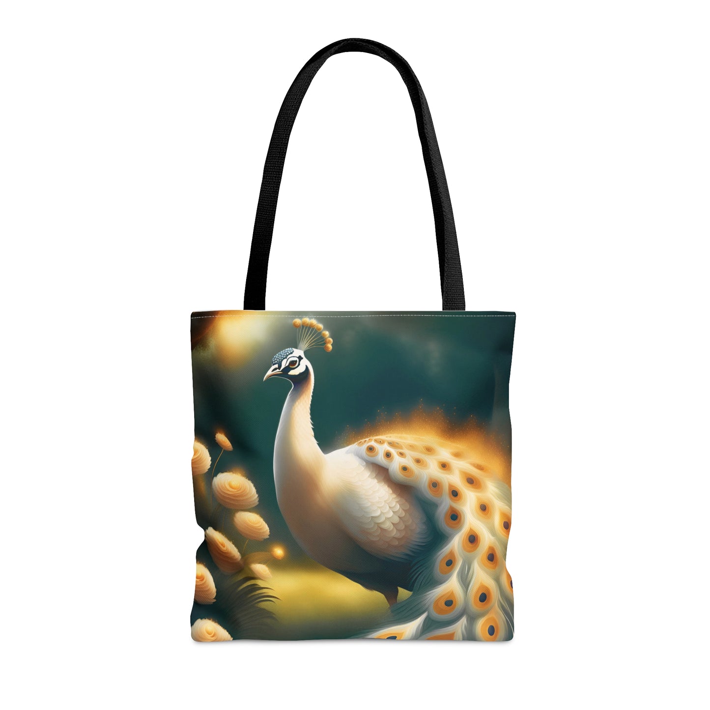 White Peacock Tote Bag (AOP)