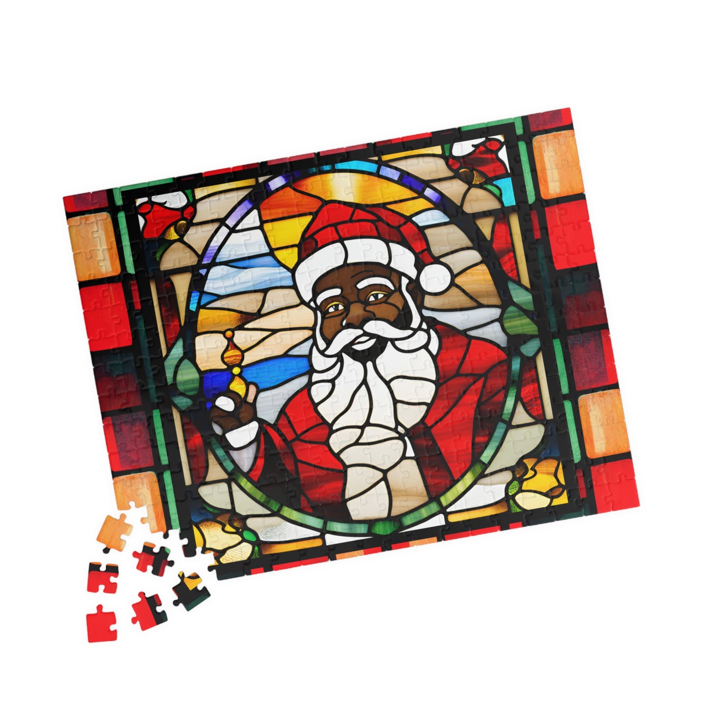 Black Santa Puzzle (110, 252, 500-piece)