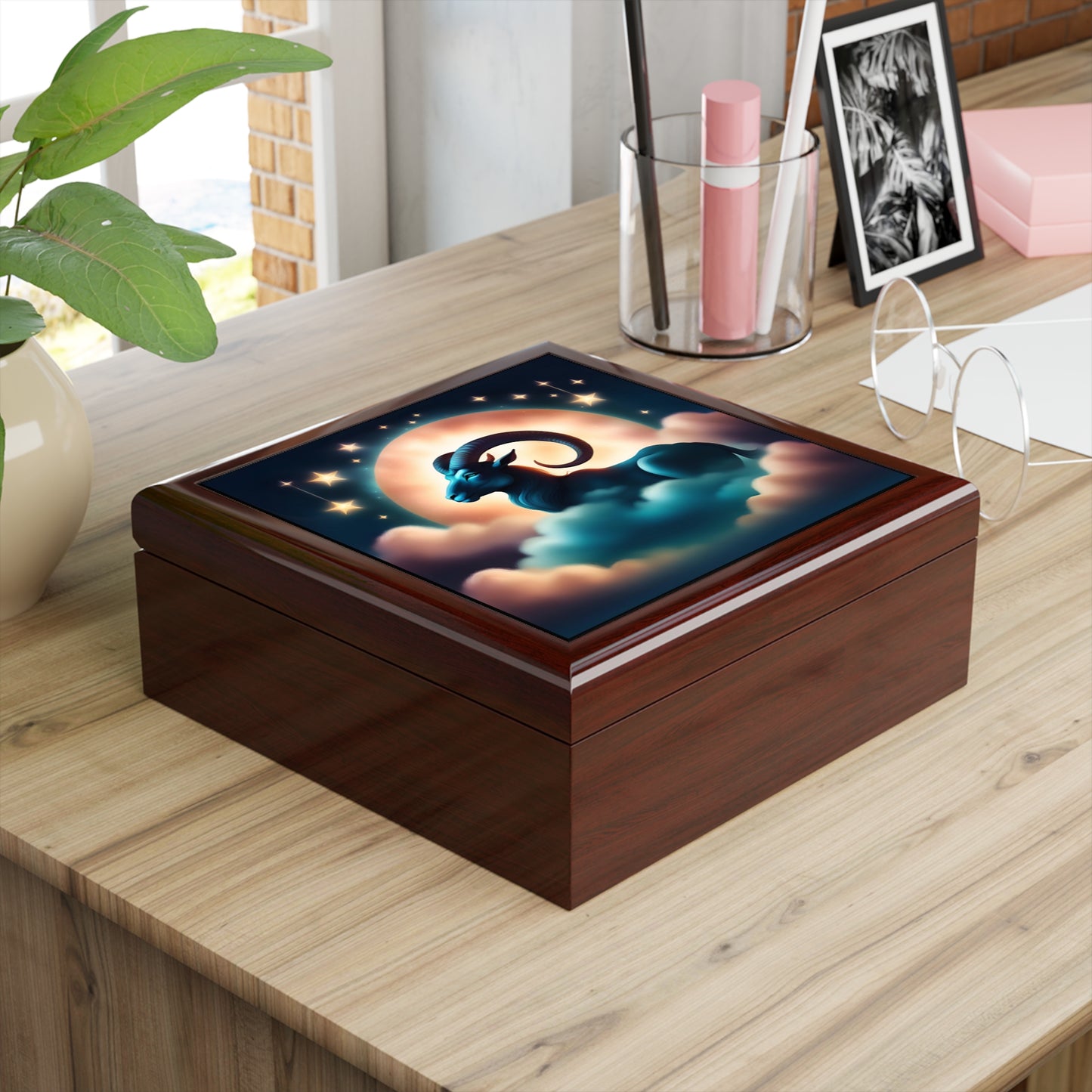 Capricorn Jewelry/Keepsake Box