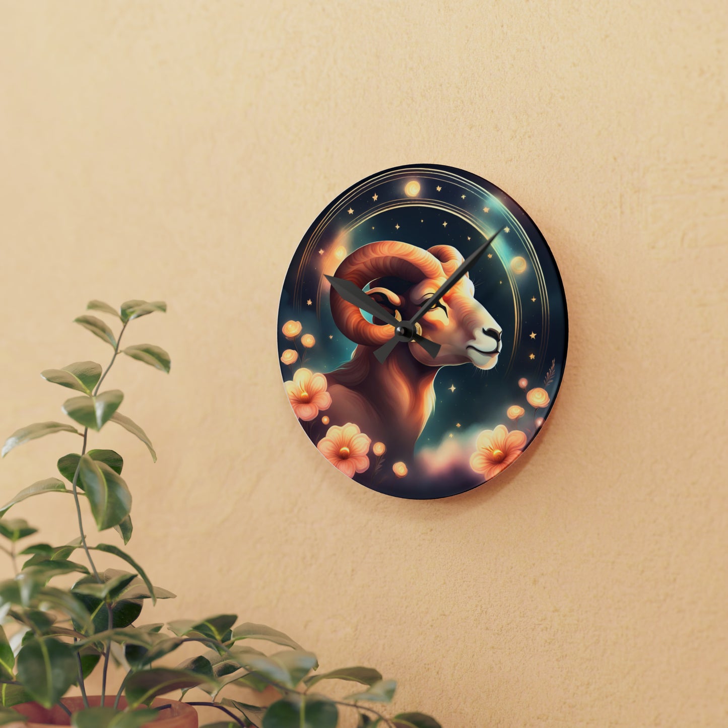 Aries Acrylic Wall Clock